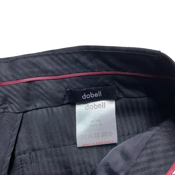 Dobell Dress Pants Mens Size 34 X 30 Flat Front Straight Fit - Picture 8 of 11